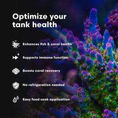 Brightwell Aquatics trempage nourriture avec Vitamarin‑M pour absorption maximale