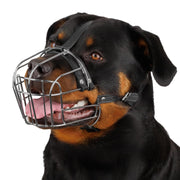 BRONZEDOG muselière face avant montrant la structure en acier pour sécurité