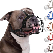 BRONZEDOG muselière panier vue face, sécurité et confort visibles