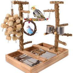 BRSLAIF perchoir face avant montrant structure multi-couches et fonction repas