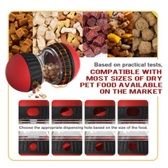 BSISUERM jouet en action avec chiot qui roule et reçoit des croquettes pour stimulation