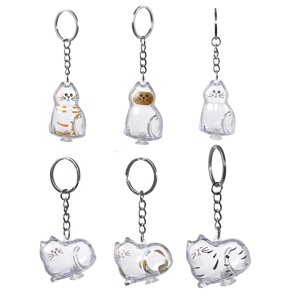 BTYYIHEX pendentif chat acrylique transparent, souvenir visible et élégant