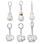 BTYYIHEX pendentif chat acrylique transparent, souvenir visible et élégant