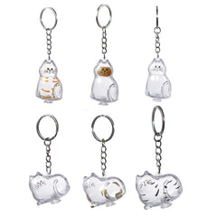 BTYYIHEX pendentif chat acrylique transparent, souvenir visible et élégant