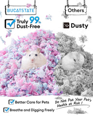 BUCATSTATE hamster creusant dans la litière pour jeu et nidification
