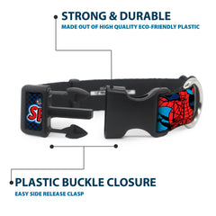 Buckle-Down détail du motif Amazing Spider-Man, couleurs vives attractives