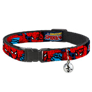 Collier Buckle-Down Amazing Spiderman face avant montrant le clip breakaway et le design Marvel
