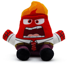 Buckle-Down peluche Anger vue de face montrant le design Disney et invitation au jeu