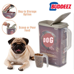 Buddeez couvercle basculant ouvert montrant accès large, facilite le service rapide
