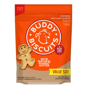 Buddy Biscuits emballage avant montrant le sac et le bénéfice de biscuits naturels