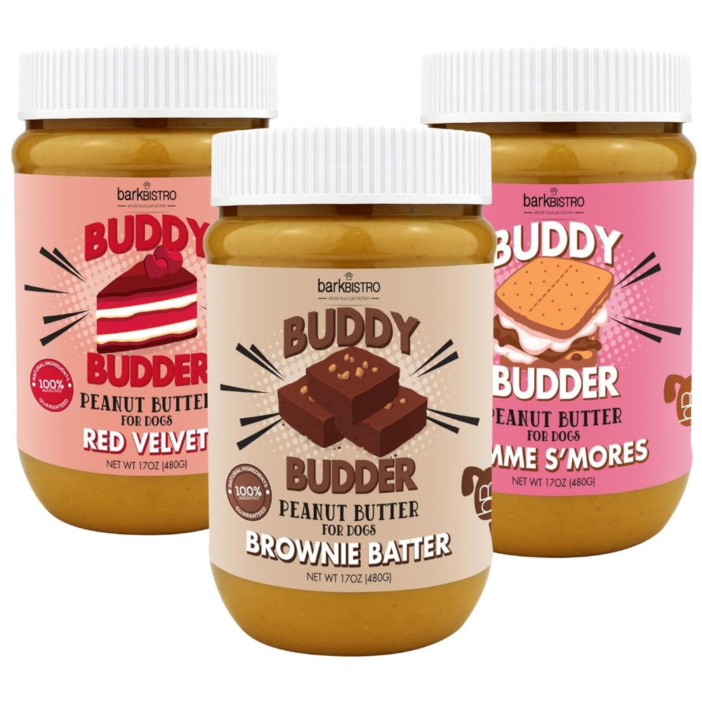 BUDDY BUDDER pot Red Velvet montrant une texture onctueuse bénéfique pour l'enrichissement
