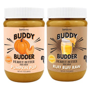 BUDDY BUDDER pot face avant montrant l'étiquette claire et bénéfice sécurité