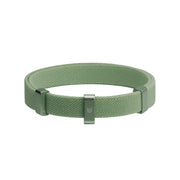 BuddyArmor vue avant du collier olive, maintien sûr et esthétique