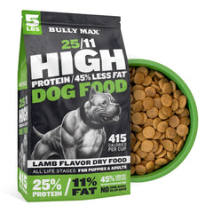 Bully Max sac 5 lb montrant emballage et informations produit pour contrôle poids