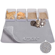 BurgeonNest tapis litière face avant montrant format XL et protection du sol