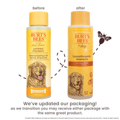 BURT'S BEES FOR PETS gros plan étiquette lisible qui insiste sur l'absence de parfums