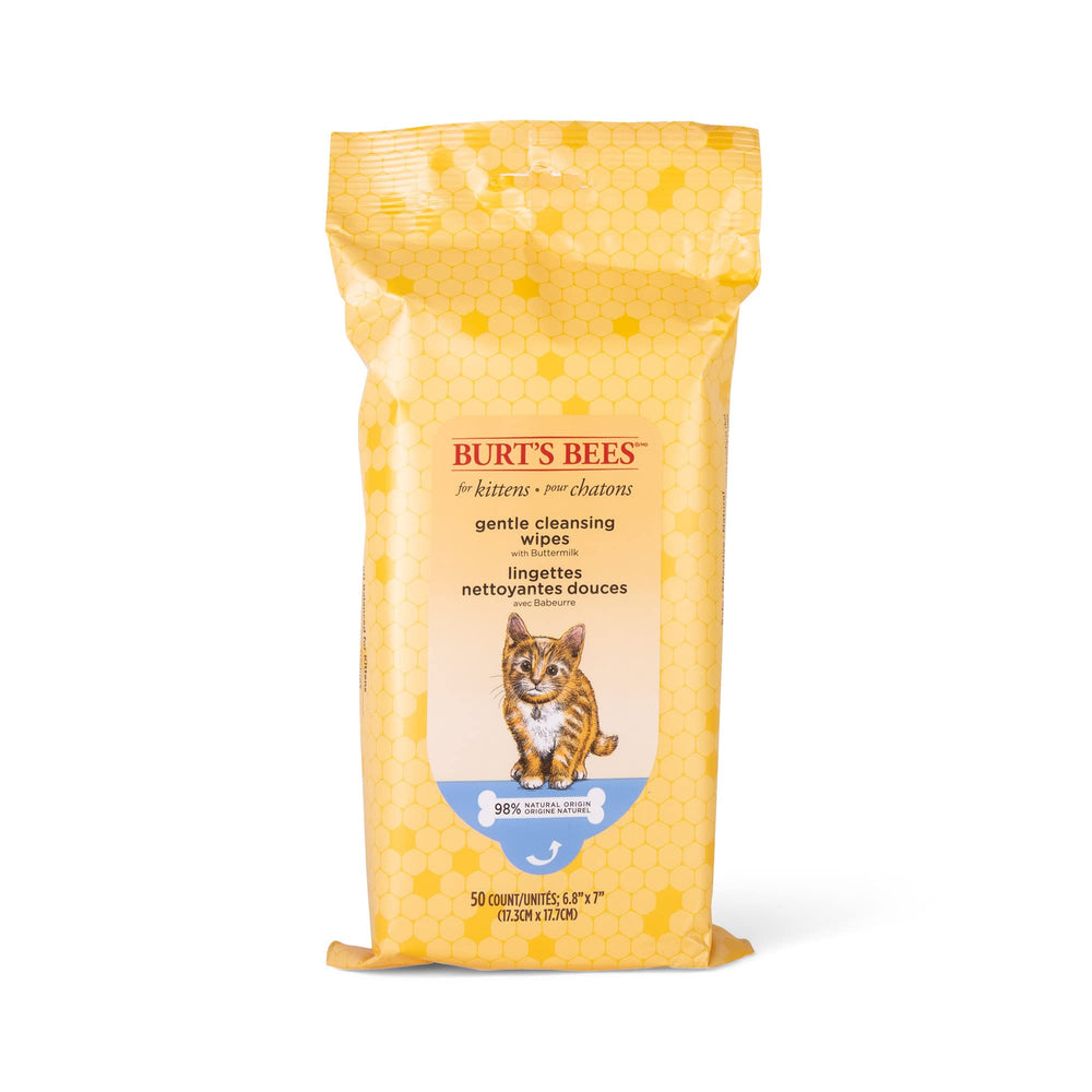 BURT'S BEES FOR PETS emballage avant montrant format 50 unités et praticité