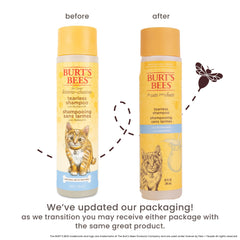 BURT'S BEES FOR PETS gros plan étiquette lisible avantage pH équilibré