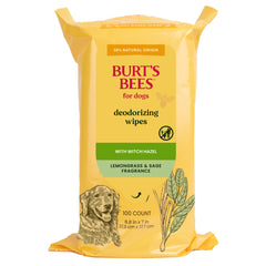 Burt's Bees for Pets paquet avant montrant format 100 unités et praticité