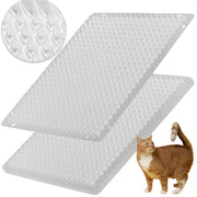 BYTEBAY vue frontale du tapis transparent protégeant meubles
