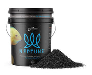 CalgonCarbon Neptune emballage avant montrant sac 25 lb et qualité industrielle