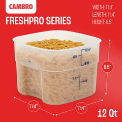 Cambro FreshPro plastique translucide pour repérer niveau