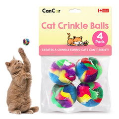 Cancor Innovations balle vue avant du packaging, attire l'attention du chat