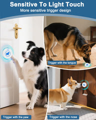 Cangecit chien touchant le bouton, facilite l'apprentissage de la propreté rapidement