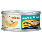 CANIDAE emballage face montrant la recette poulet et courge et l'attrait visuel
