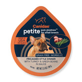 CANIDAE face de l’emballage présentant le format 12 x 99 g et l’étiquette claire