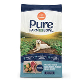 CANIDAE sac face avant 12 lb montrant la recette pasture-raised et bénéfice qualité