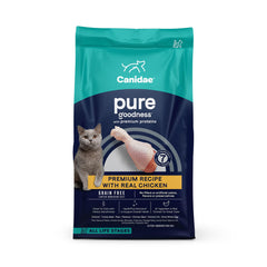 CANIDAE sachet face avant montrant la recette au poulet pour choisir rapidement