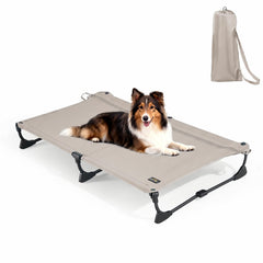 CANINE CANYON vue avant du Daisy Cot plié pour un rangement facile