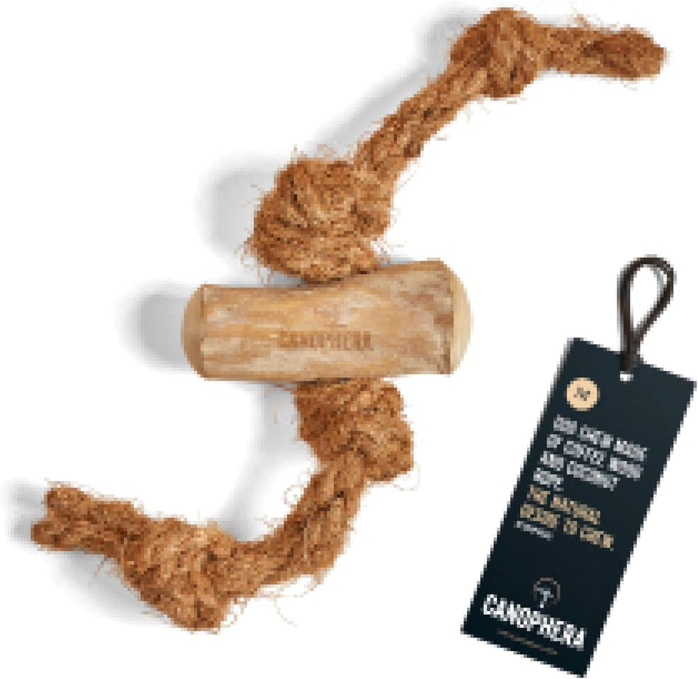 Canophera jouet mâcheur avant plan montrant forme et finition, durable et naturel