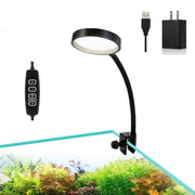 Carefree Fish face avant de la lampe clip-on montrant design compact et montage sûr