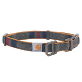 Collier Carhartt face avant marron stripe montrant style classique et robustesse