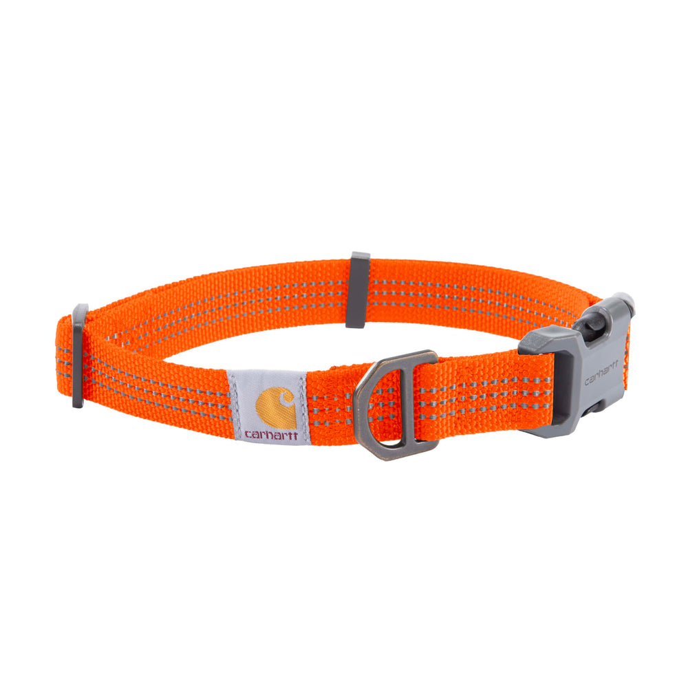 Collier Carhartt face avant montrant couleur Hunter Orange et finition robuste