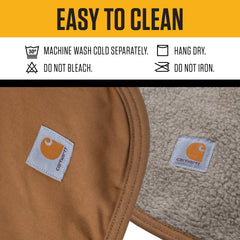 Carhartt gros plan doublure sherpa montrant douceur et chaleur pour le chien