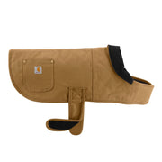 Carhartt veste chien face montrant coupe protectrice et style durable
