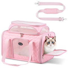 CarryTip vue de face rose montrant la forme et le design, visibilité accrue