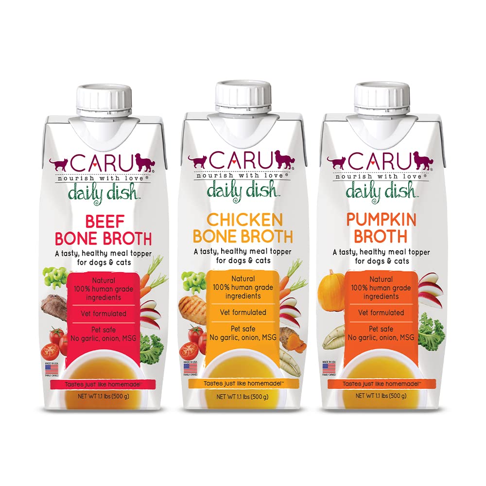 Caru emballage face avant montrant variétés et informations nutritionnelles