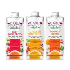 Caru emballage face avant montrant variétés et informations nutritionnelles