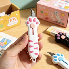 Cat Paw Box Cutter détail de la poignée antidérapante pour meilleure prise