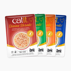 Catit sachet portion ouvert prêt à servir, pratique et sans gaspillage
