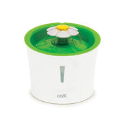 Catit vue de face montrant la fontaine et design floral, encourage la consommation