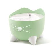 Catit PIXI face verte montrant design compact et zone de boisson accessible