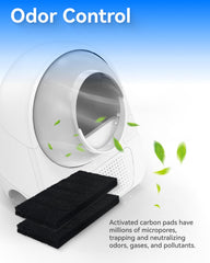 CATLINK filtre en cours d'installation dans une litière automatique montrant simplicité et gain de temps