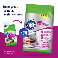 Cat's Pride gros plan granules montrant texture pour agglomération efficace