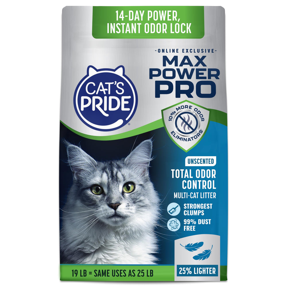 Cat's Pride emballage avant montrant produit léger et sans parfum