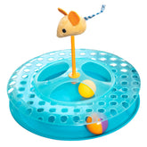 Catstages vue de face du circuit multicolore pour jeu stimulant